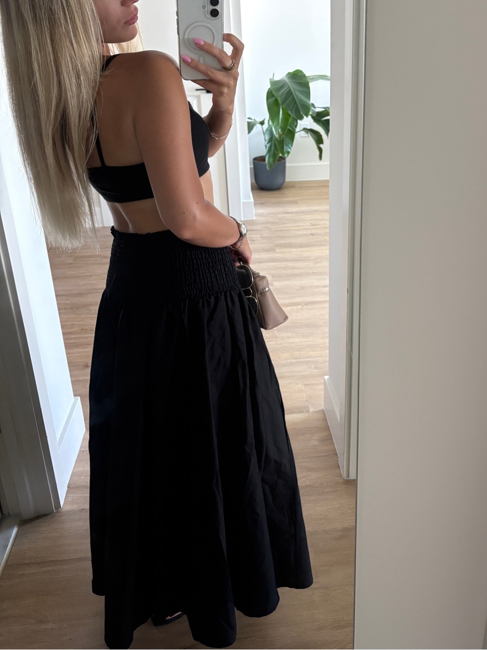 H&M Black Maxi Skirt